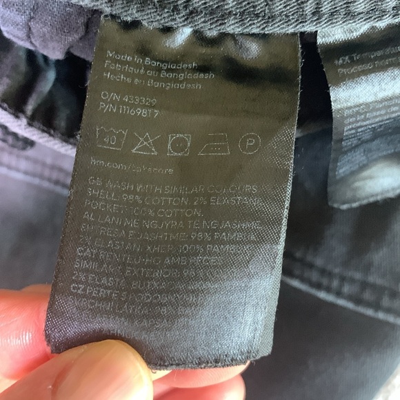 H&M skinny fit cotton jogger cargo pants size small - Picture 7 of 8